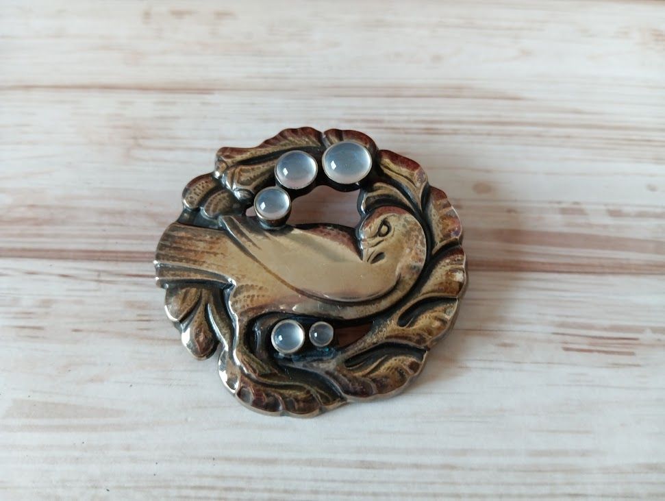 美品 ブローチ ♯375 ジョージジェンセン/  Georg Jensen #anza ジョージジェンセン GEORGJENSEN ブローチ