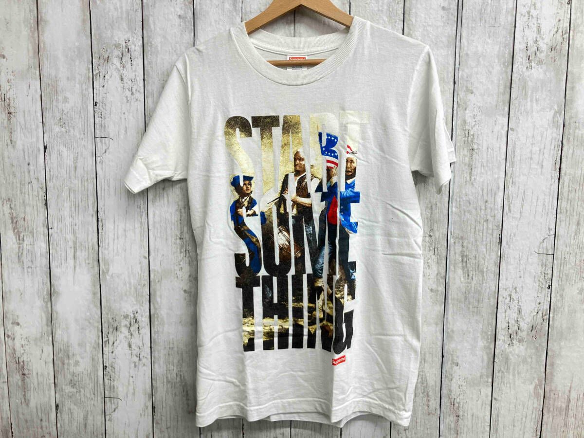 Supreme ／半袖プリントTシャツ ／START SUME THING／ホワイト／メンズ／Sサイズ