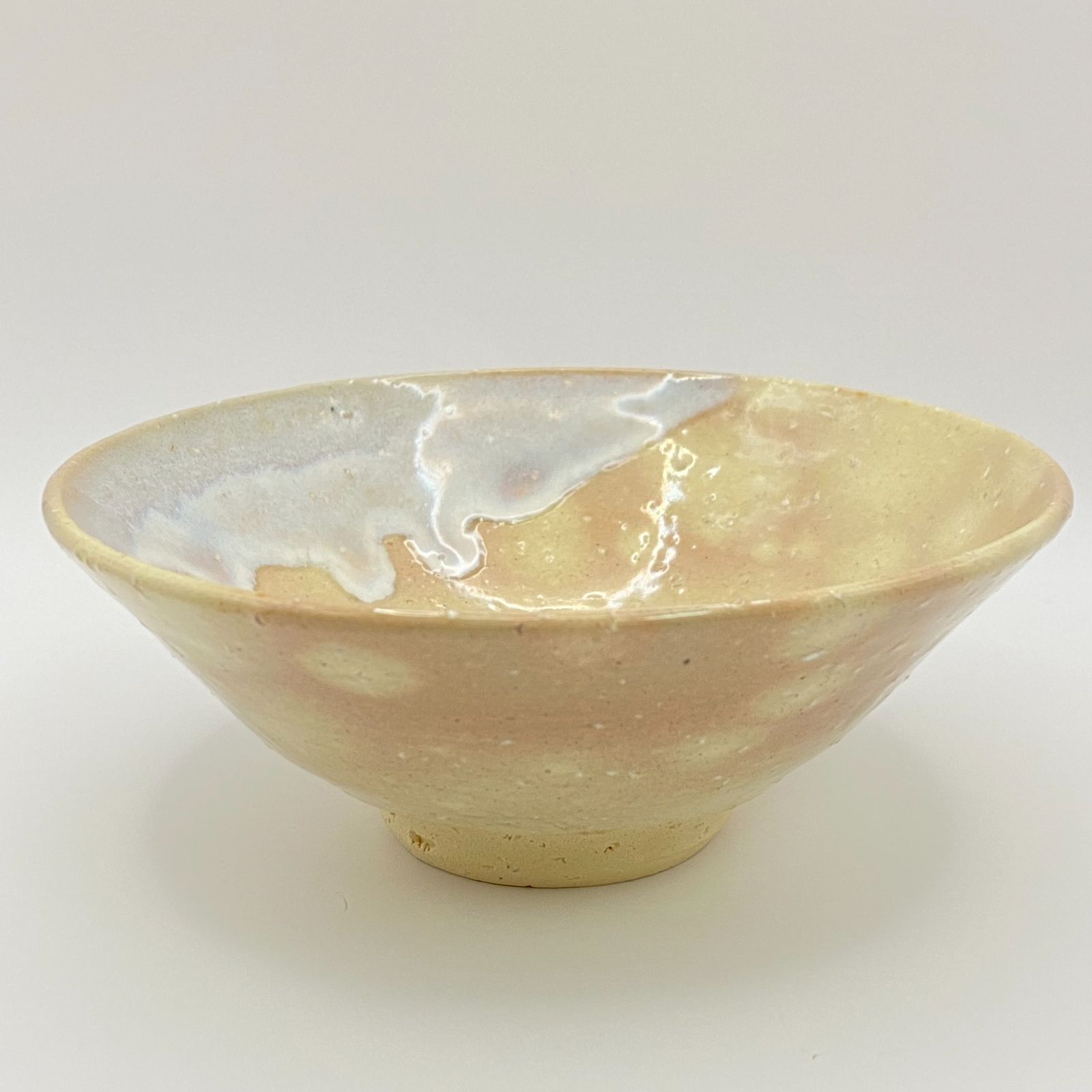 平茶碗 萩焼 玉村松月 江風庵 共箱入 茶道具 茶器 茶盌 抹茶茶碗