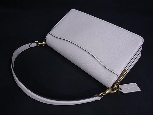 COACH コーチ ハンドバッグ タビー CH857 ホワイト系 レザー  