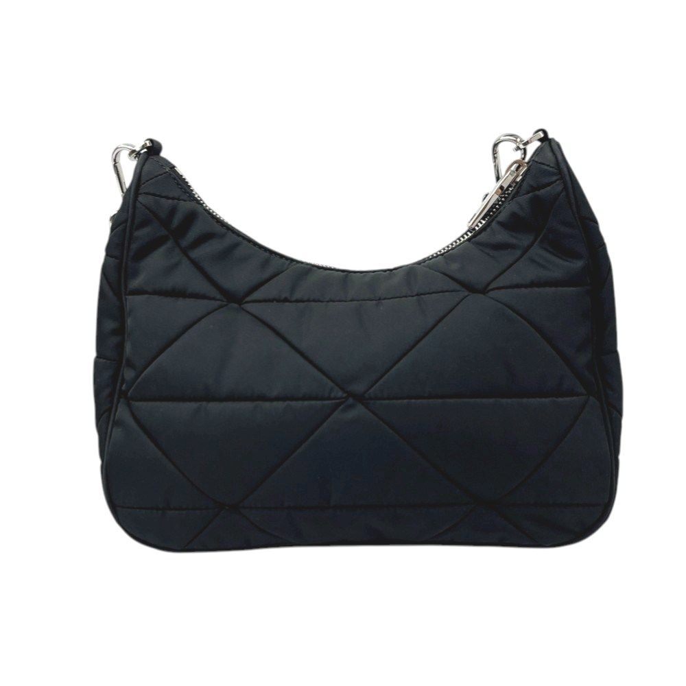 PRADA ♪ Re-Nylonパデッド ホーボーバッグ 1BC151 Black Padded Re-Nylon shoulder bag | PRADA