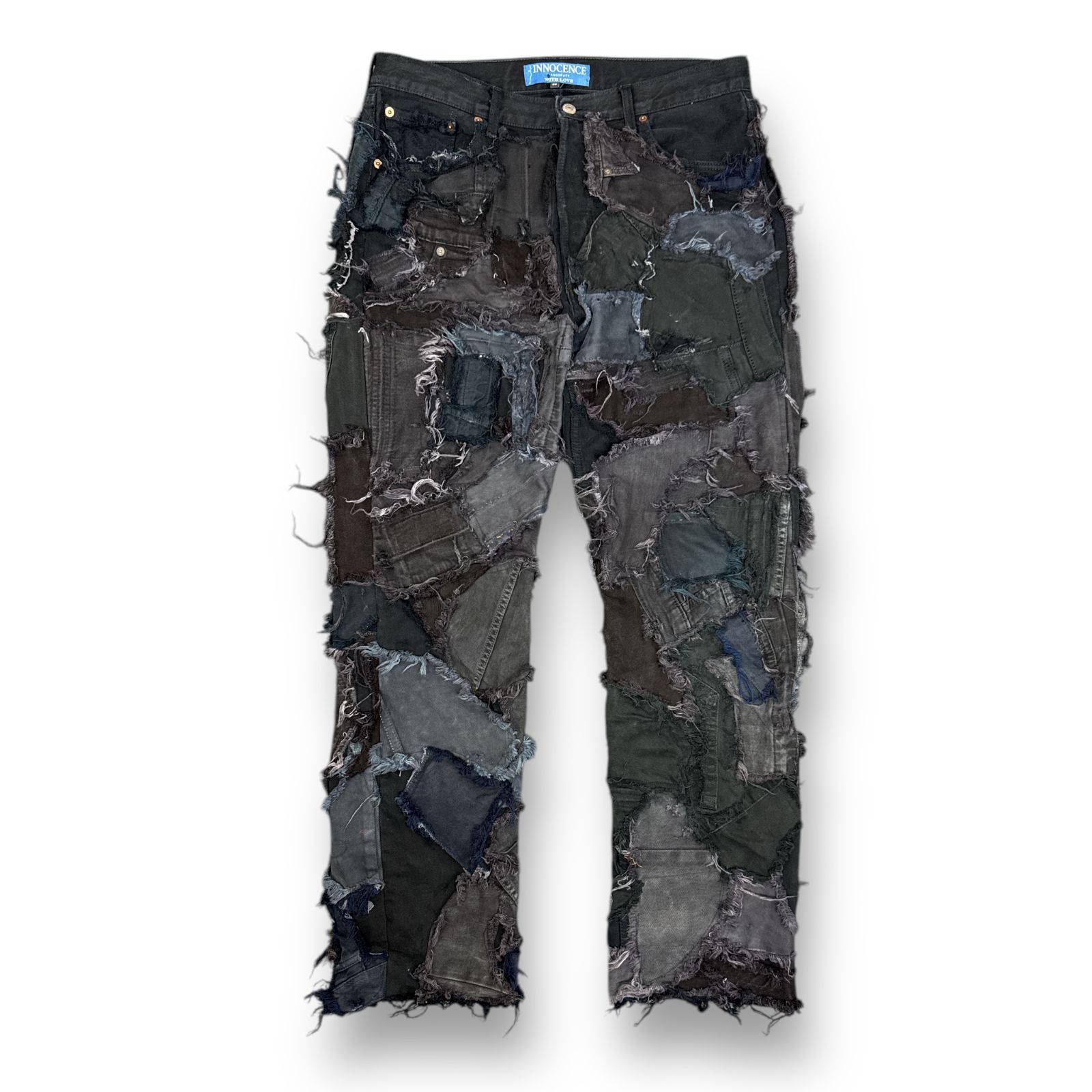 INNOCENCENYC PATCHWORK DENIM PANTS 再構築 パッチワーク デストロイ デニムパンツ イノセンスニューヨーク  INPWDM01 36 82759A2