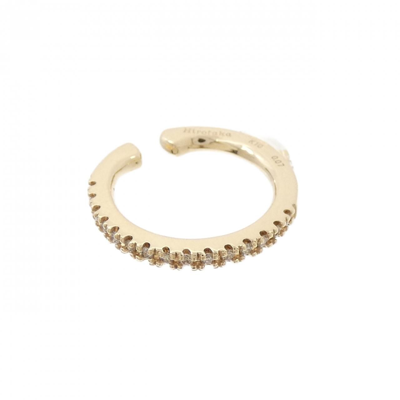 ヒロタカ ゴサマー イヤーカフ 0.07CT 片耳