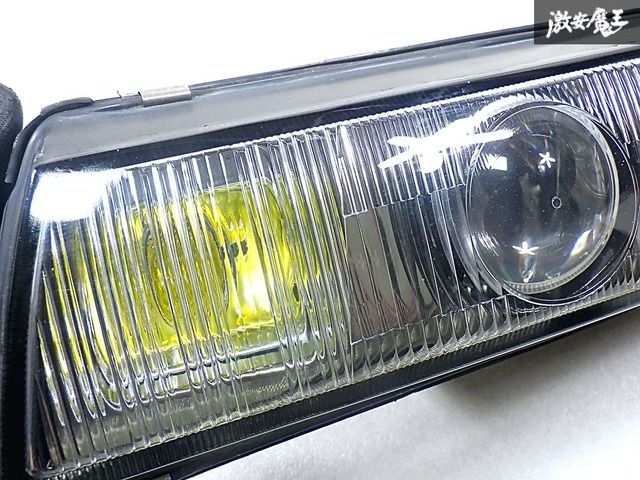 s13 3連プロジェクターヘッドライト S13 シルビア 3連プロジェクター 日産純正ヘッドライト左右 180SX