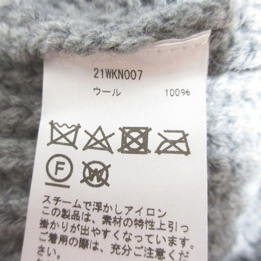 美品 21AW CINOH チノ メリノウール ノースリーブ タートルネック ニット セーター 21WKN007 サイズ36 ブラック レディース 古着 中古 美品 CINOH チノ メリノウール ノースリーブタートルネック