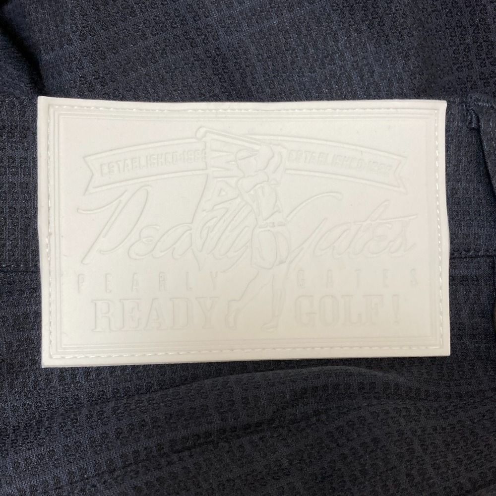 24SS PEARLY GATES パーリーゲイツ EXストレッチ vision PGチェックドビー レディースパンツ ゴルフウェア サイズ0 ネイビー レディース 古着 DECORATOM_COM_BR