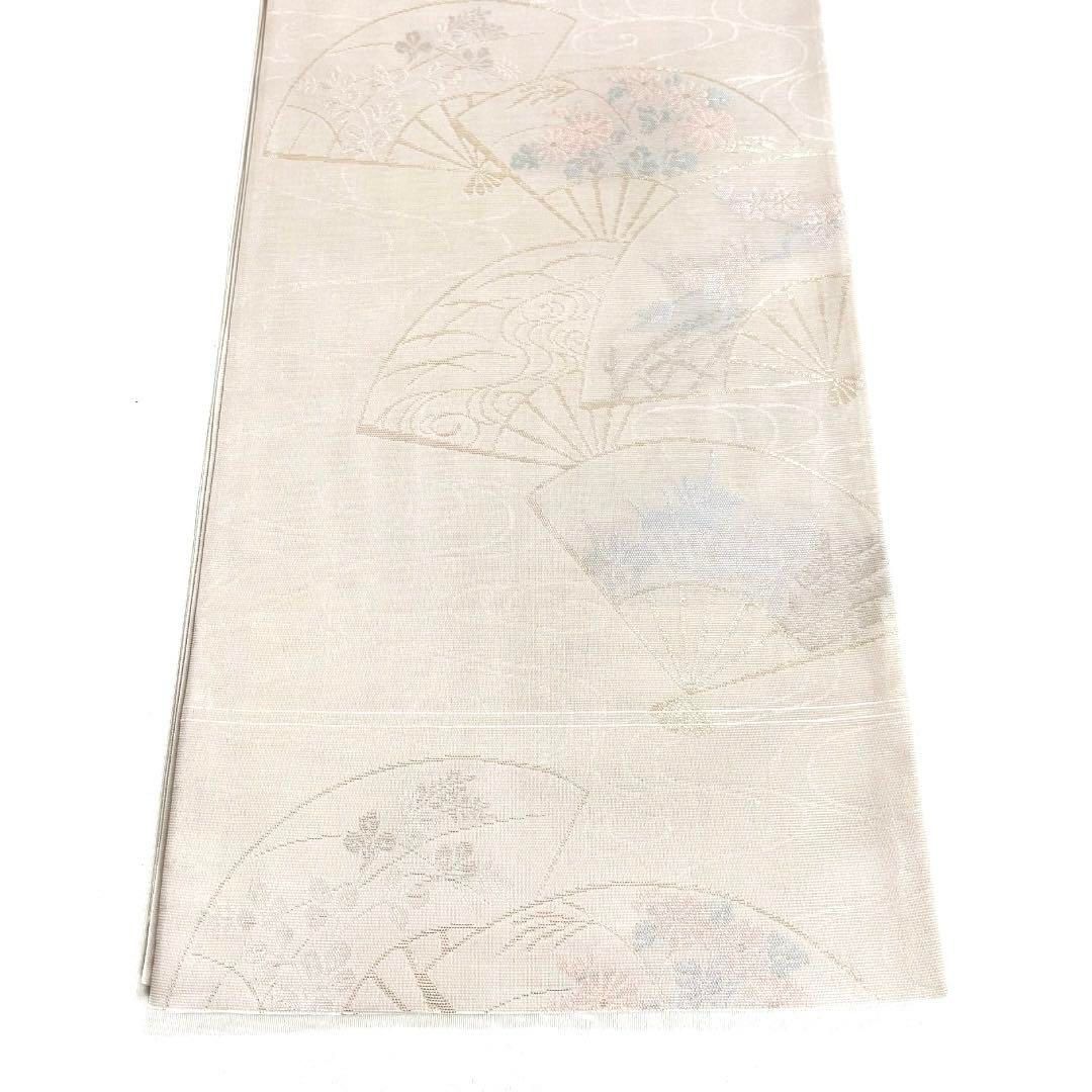 夏用 紗 袋帯 扇 菊 楓 観世水 萩 菖蒲 着物 045a d - メルカリ