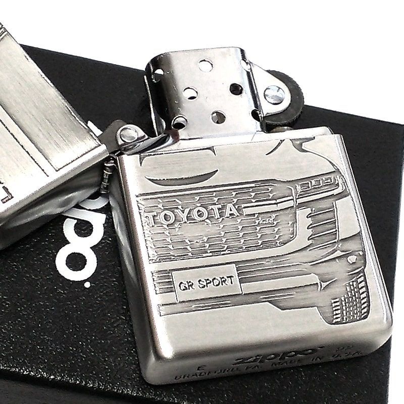 ZIPPO ZIPPO ライター TOYOTA ランドクルーザー GR SPORT ジッポ トヨタ全面監修 ランクル LAND CRUISER 車 シルバー 両面加工 かっこいい 彫刻