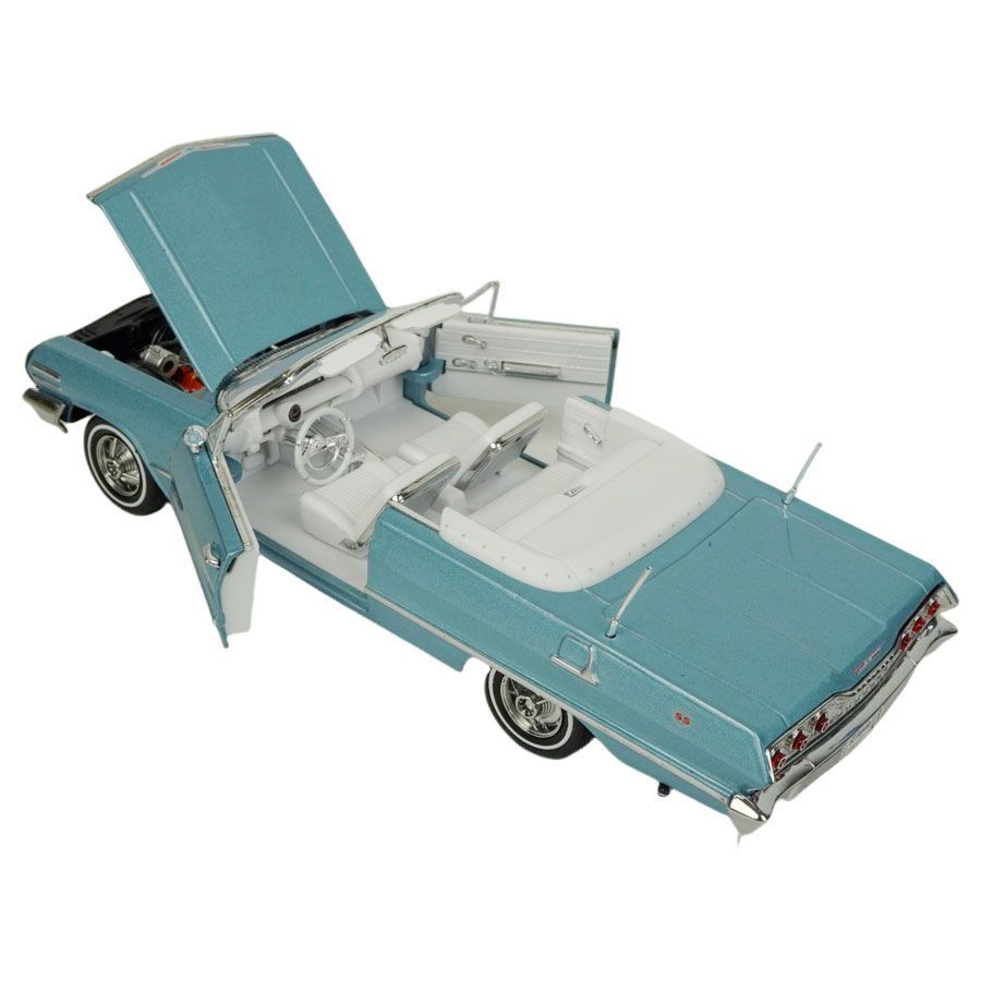 ウェリー 1/24 1963 シボレー インパラ SS コンバー - BLUE ウェリー Mijo 1/24 1963 シボレー インパラ SS コンバーチブル