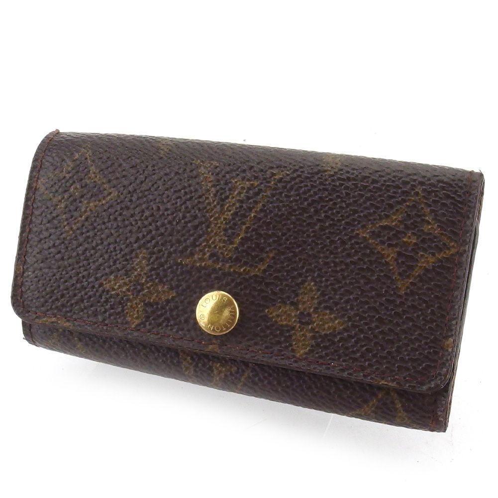 ルイ ヴィトン LOUIS VUITTON キーケース モノグラム ミュルティクレ4 ブラウン レディース
