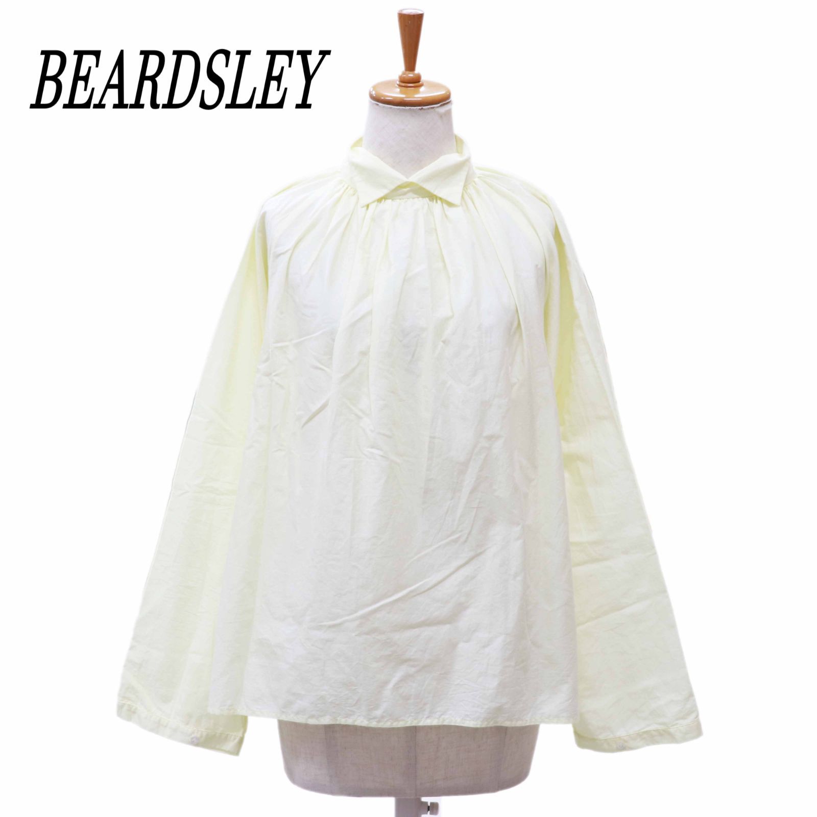 BEARDSLEY ビアズリー ハイネックプルオーバーシャツ F コットン BEARDSLEY ビアズリー ハイネックプルオーバーシャツ F コットン