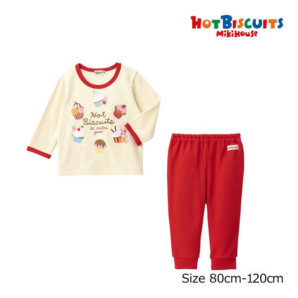 ホットビスケッツトレーナーとパンツセット120cm 新品未使用 ミキハウス ホットビスケッツ mikihouse HOT BISCUITS