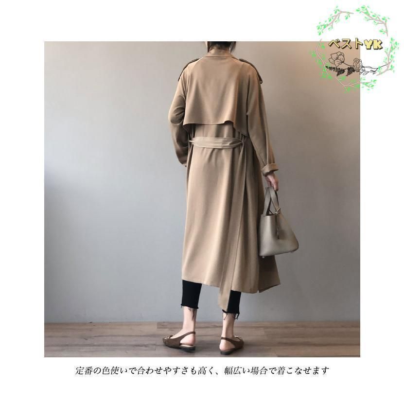 新品】Spick&Span トレンチコート スプリングコート ロング ベージュ