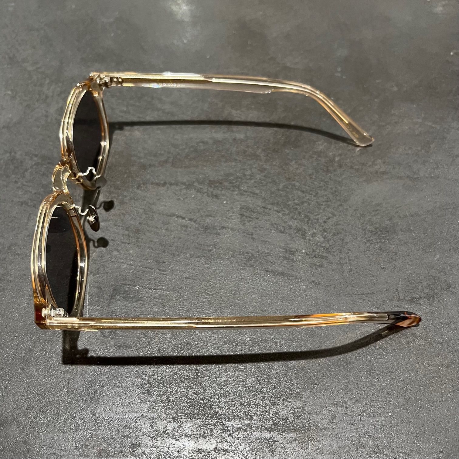 定価36300円 BLANC サングラス 眼鏡 ブラウンフレーム ブルーレンズ  