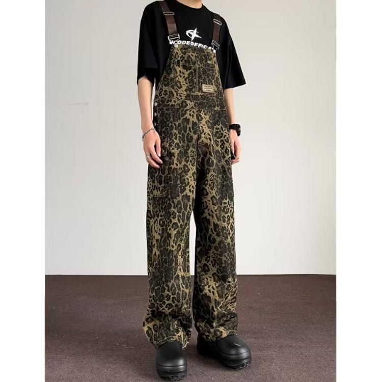 USG レオパードサロペット USG】レオパード柄オーバーオール 🖤 海外ガール好きには