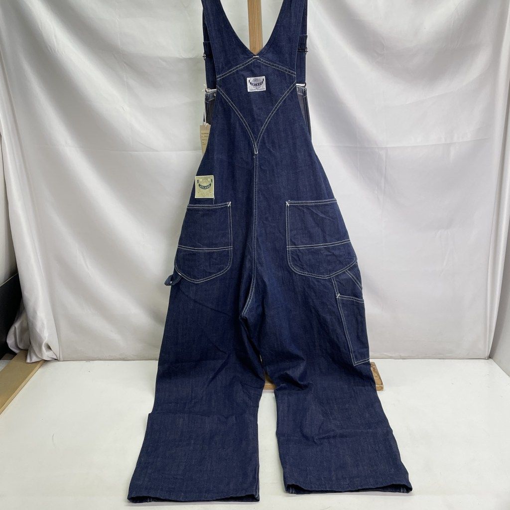01 w-5479 ジェラード JELADO 391 SB Overall ボタンフライ ブルー サイズL メンズ オーバーオール コットン 品