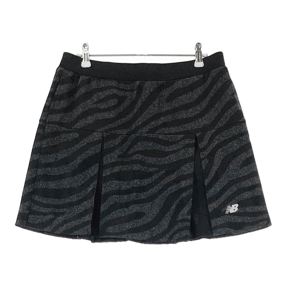 サイズ：2 NEW BALANCE GOLF ニューバランス  プリーツスカート ゼブラ 総柄 グレー系 [240101309628]# ゴルフウェア レディース ストスト