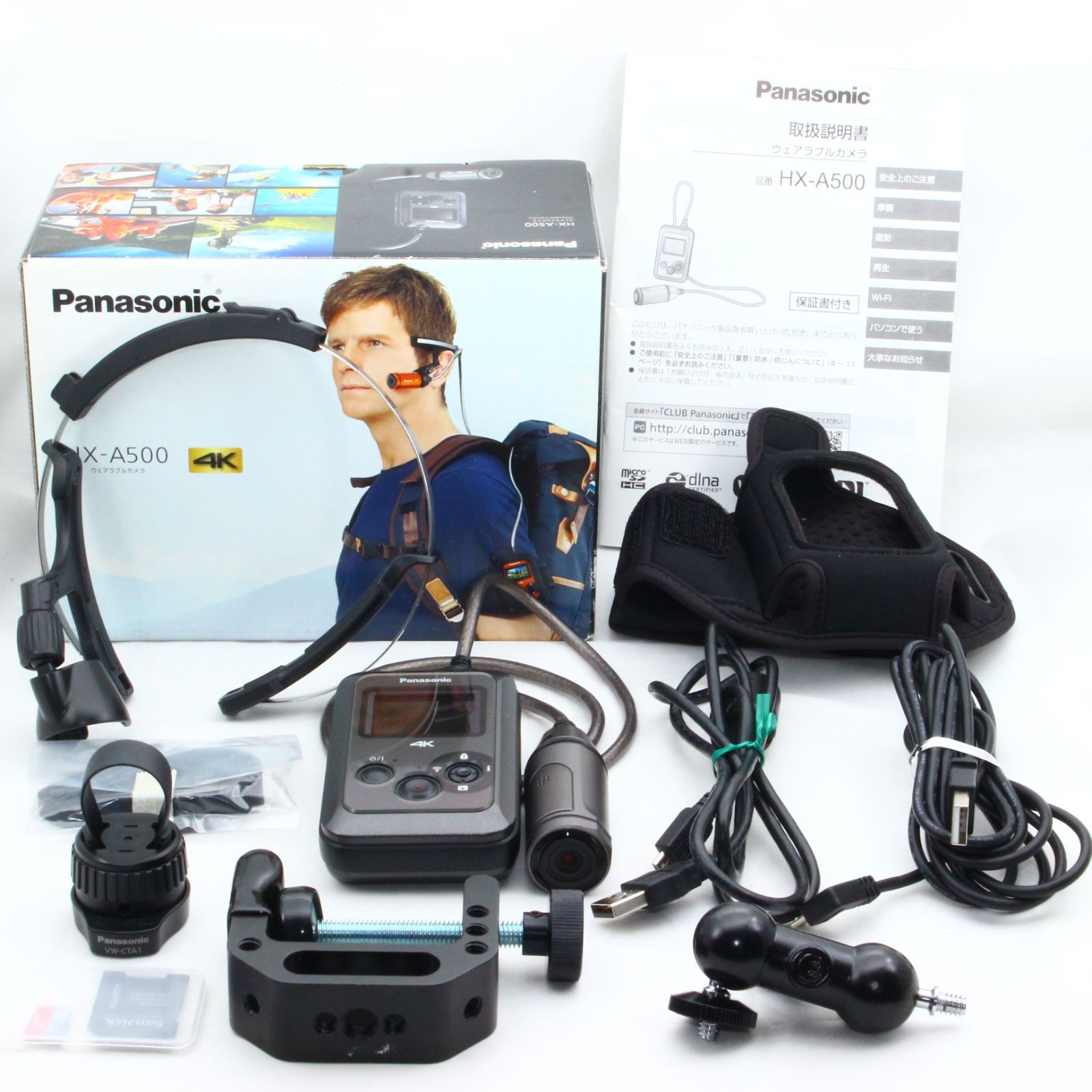 Panasonic 【美品】Panasonic HX-A500 4Kウェアラブルカメラ 色 Panasonic 【美品】Panasonic HX-A500 4Kウェアラブルカメラ 色