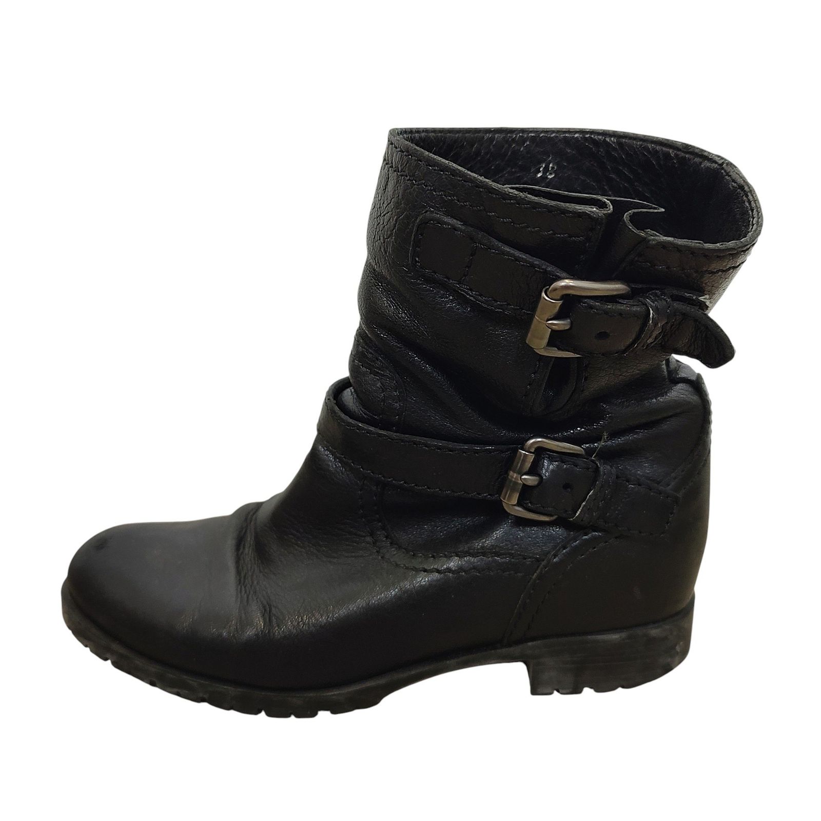 PRADA プラダ ダブル ベルト エンジニア ブーツ 38 F レディース