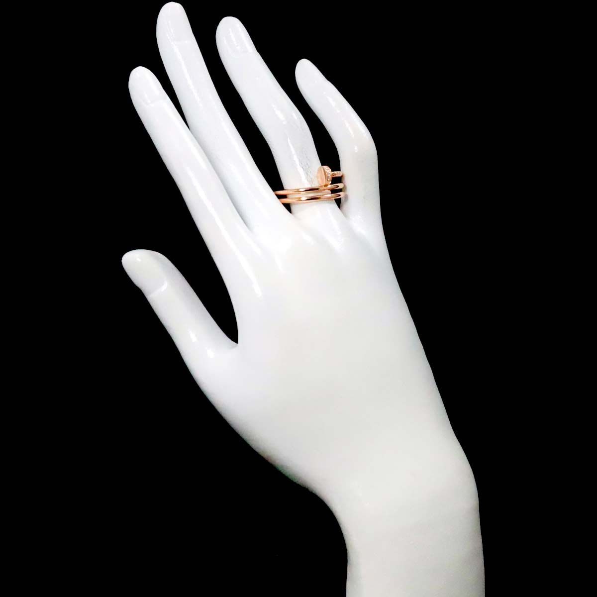 カルティエ Cartier ジュストアンクル #59 リング ダイヤ K18 PG ピンクゴールド 750 JUSTE UN CLOU Ring【 証明書付き】 90243998 - メルカリ