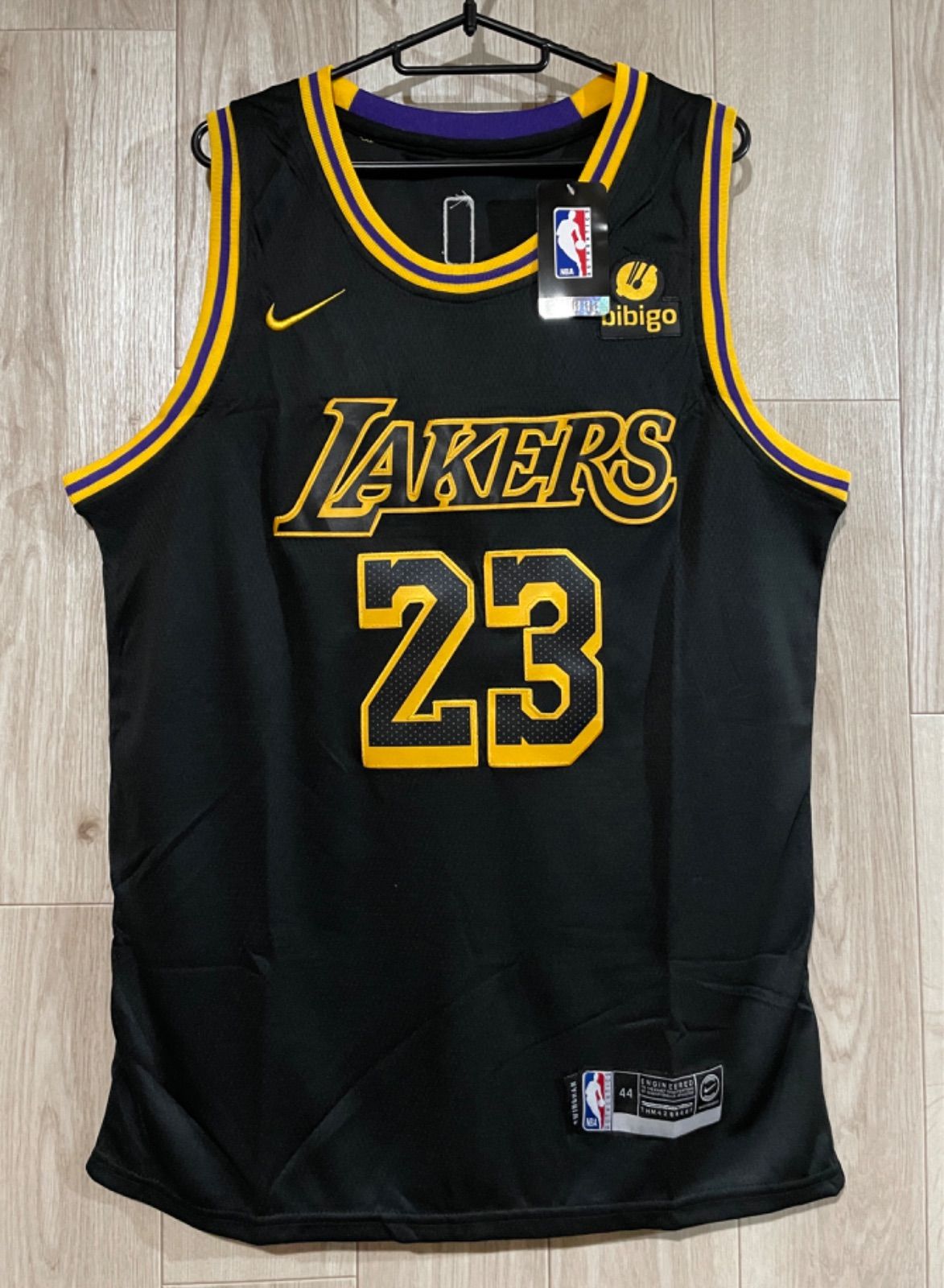 NBA Los Angeles Lakersユニフォーム 刺繡 23番 刺繍 - Tシャツ