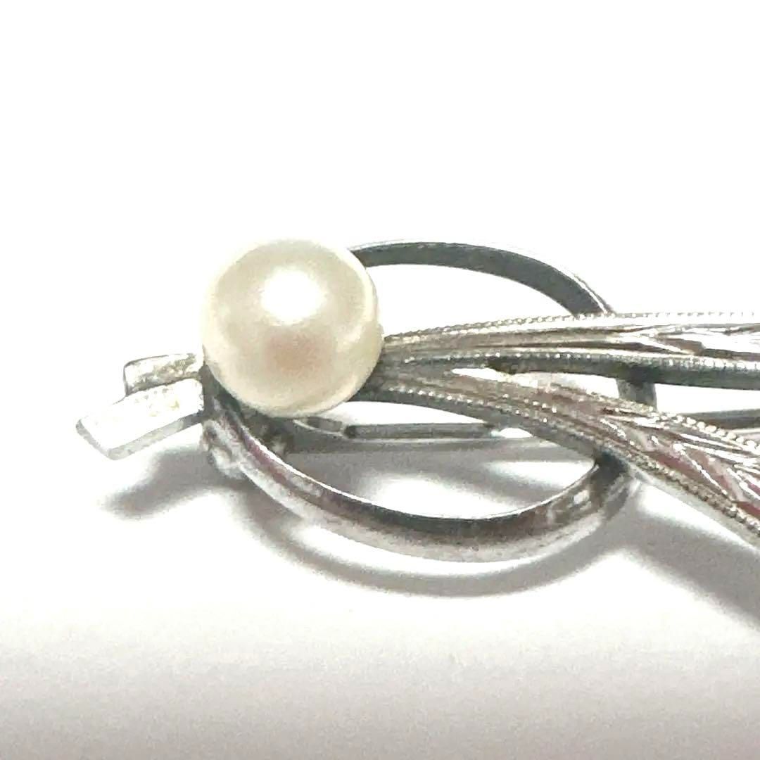 ミキモト 真珠 ブローチ コサージュモチーフ パール SV シルバー 冠婚葬祭 MIKIMOTO ミキモト ブローチ コサージュ SV パール約6mm 花 - メルカリ