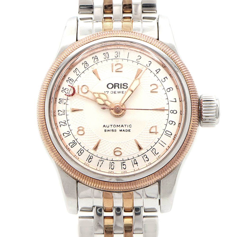 ORIS オリス ビッグクラウン ポインターデイト 7550 裏スケ デイト  