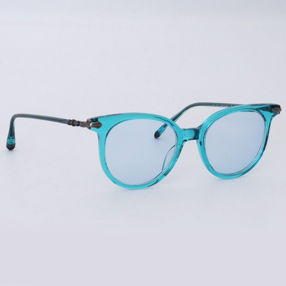 CHROME HEARTS 度入り BLUEBERRY MUFFIN AQUA クリアレンズ 49 CHROME HEARTS 度入り BLUEBERRY MUFFIN AQUA クリアレンズ 49