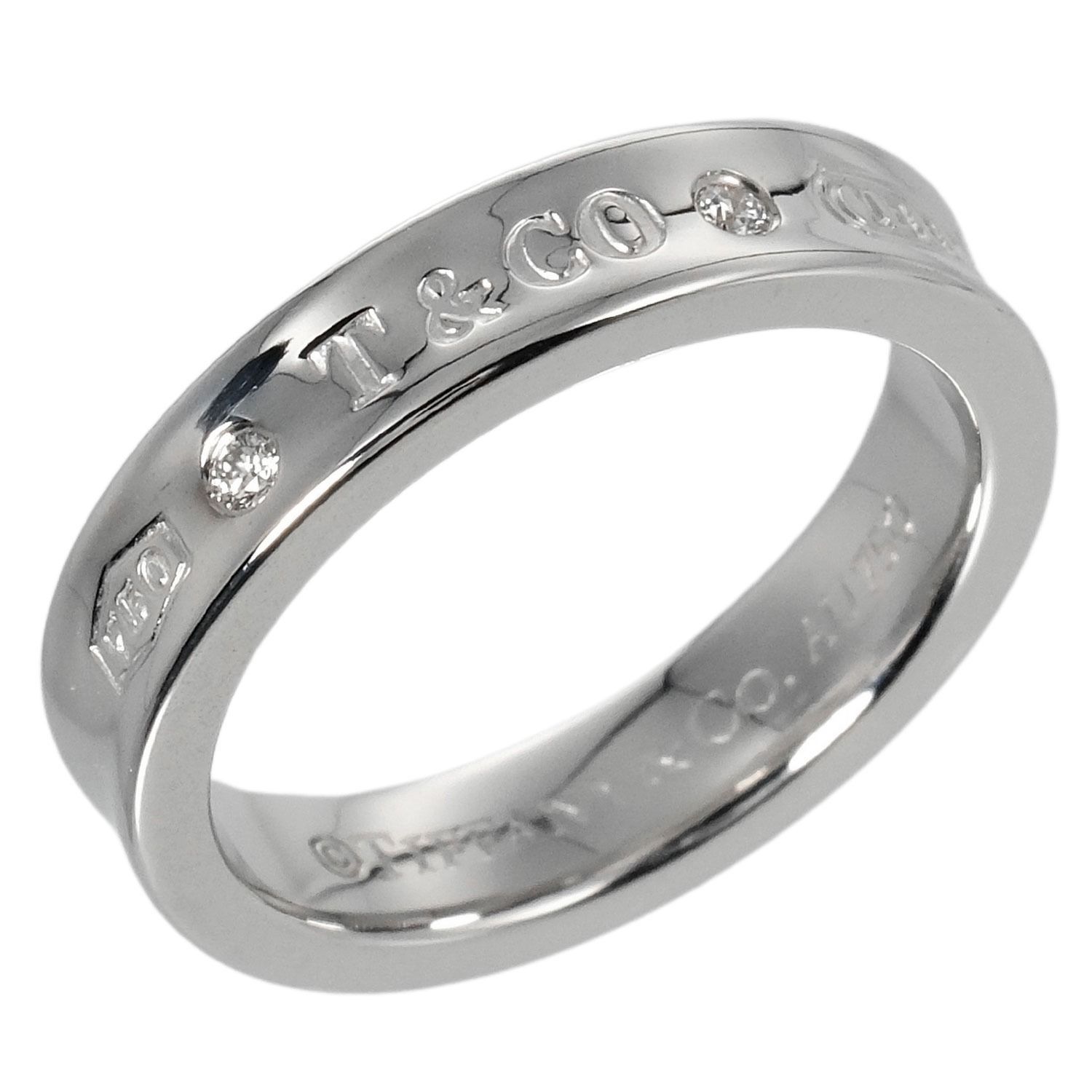 TIFFANY&Co.】ティファニー 1837 5.75g K18ホワイトゴールド×2P 