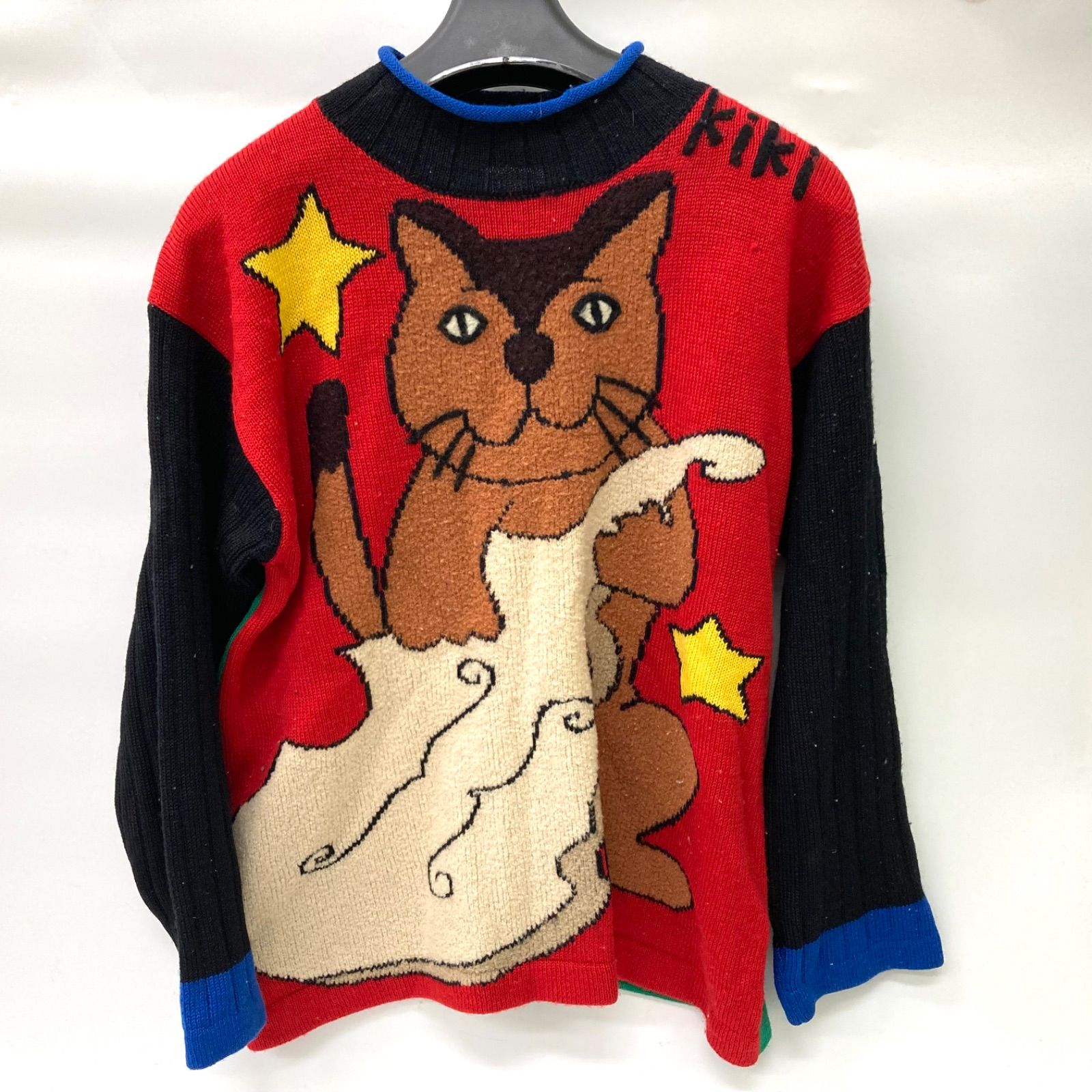 美品 Castelbajac カステルバジャック ニット セーター XL 相当 Castelbajac】カステルバジャック 子供用 130cm セーター 猫 鳥