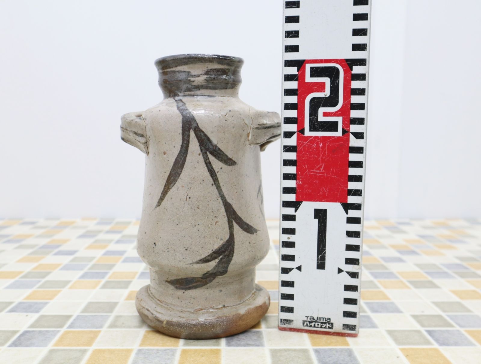 ◇陶磁器 ｜絵唐津 花入 花器｜曹源窯 花瓶 花生｜骨董 古美術