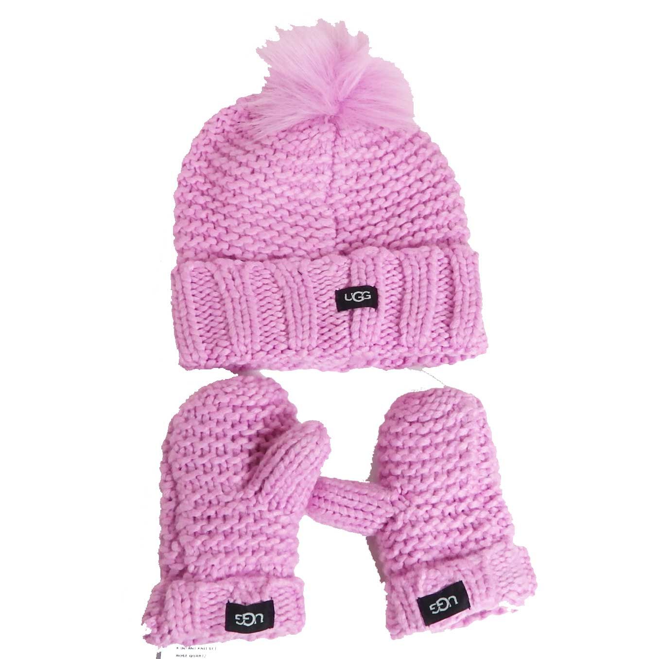 UGG アグ BABY INFANT KNIT ビーニーとミトンのベビーギフトセット 