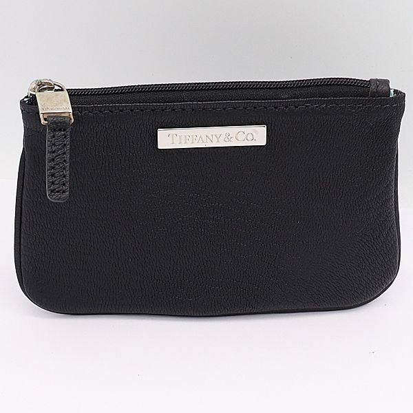 15,087円✨極美品✨ Tiffany＆Co★Zip Coin Pouch in 黒