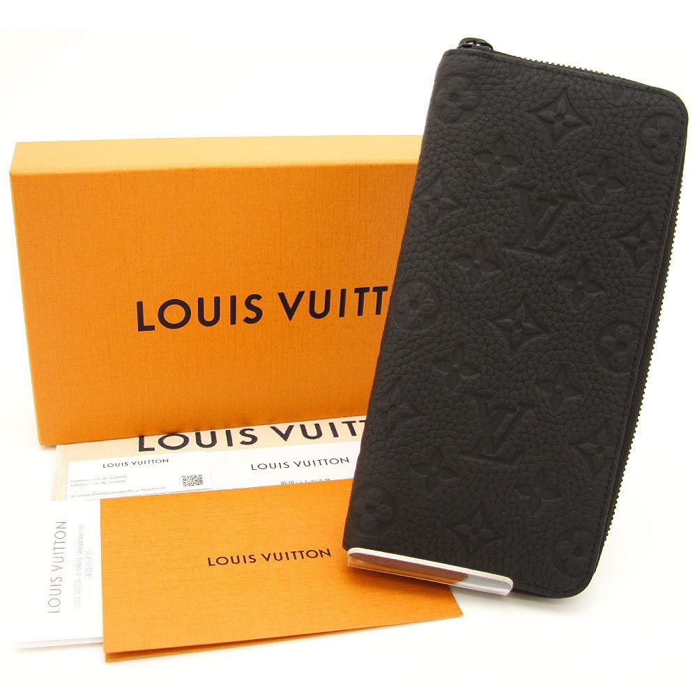 【未使用に近い】ルイヴィトン トリヨン モノグラム ヴェルティカル 長財布 黒 LOUIS VUITTON ルイ・ヴィトン 長財布 ジッピーウォレット