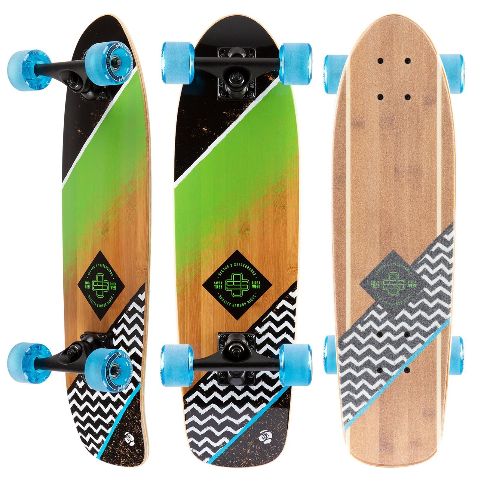 セクター9 CRUISER RIDING STYLE COMBO BAMBINO Sector 9 Bambino Combo 26.5in (Slightly scratched) - Cruiser