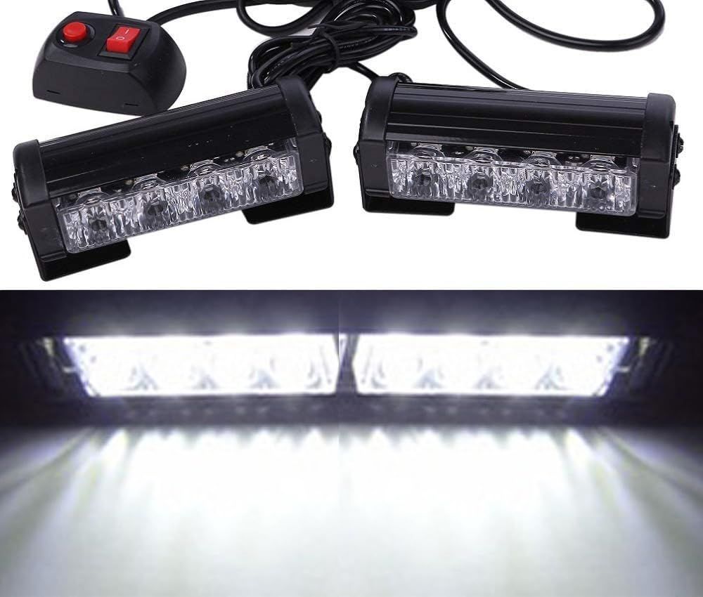 数量限定 [Avan Knight] 12V ストロボ ライト バー LED 2個 セット 緊急 警告灯 車 トラック トレーラー ランプ KRB186