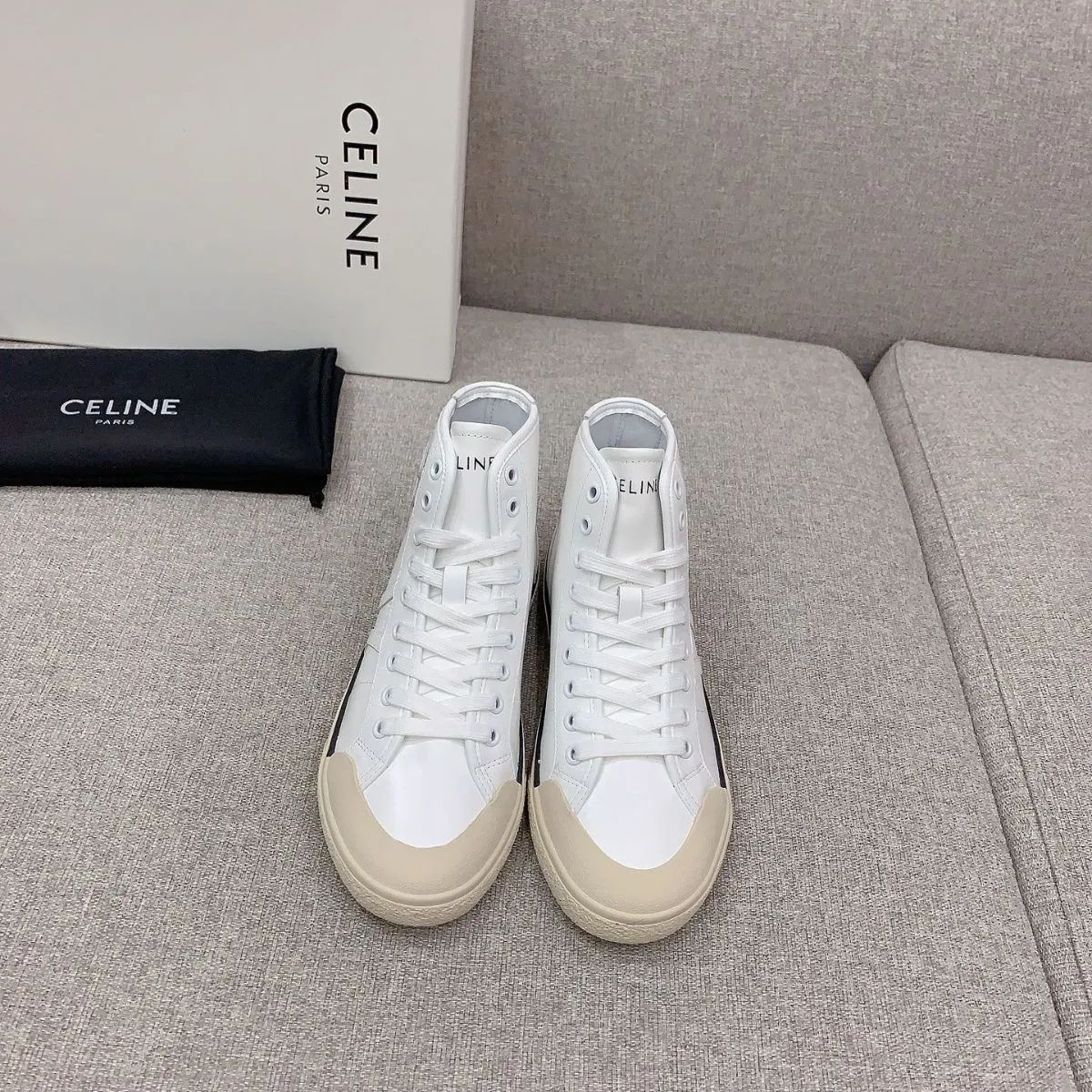 CELINE セリーヌ ハイカットスニーカー ホワイト 37