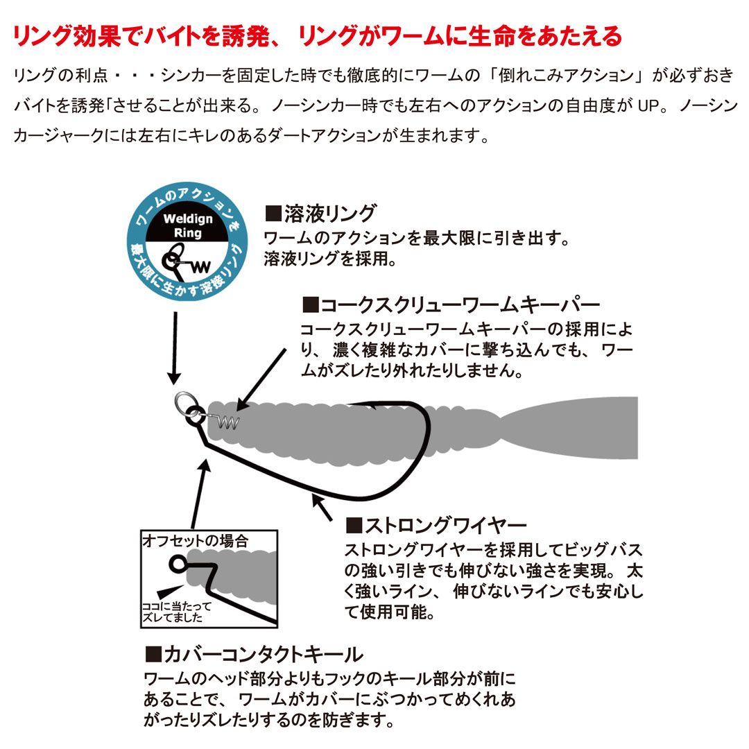 ZAPPU ザップ　RING DE PILE DRIVER リングドパイルドライバー フック  