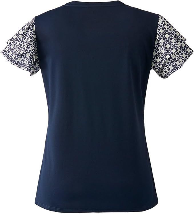 [プリンス] 半袖シャツ ゲームシャツ レディース ネイビー (127) 140 新品prince（プリンス）レディース ウィメンズ ゲームシャツ 吸汗速