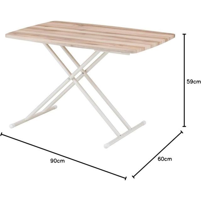 武田コーポレーション ビンテージ調 昇降できるマルチテーブル 節約 90