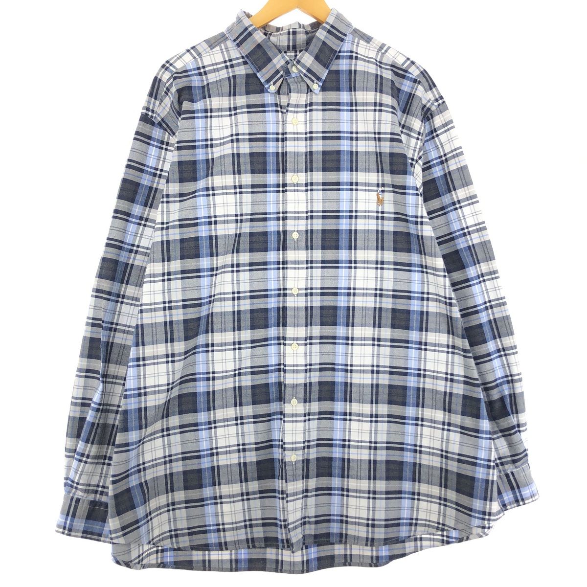 古着 ラルフローレン Ralph Lauren 長袖 ボタンダウンチェックシャツ メンズXXL/eaa440986