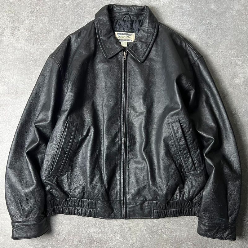 90s ST JOHN'S BAY 中綿入り 本革 レザー ジャケット XXL / 90年代