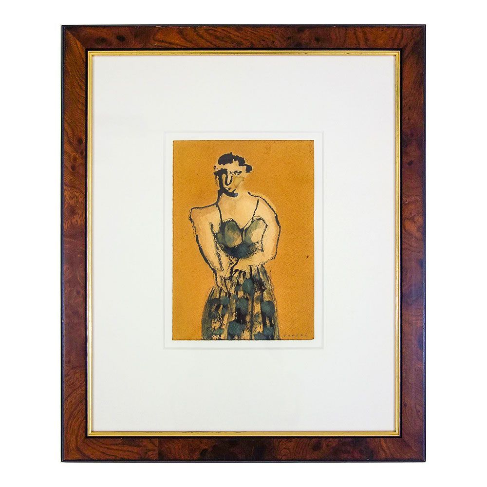 日本画　さんきら　岩絵具　肉筆画　落款印　額付き 黒緑青（日本画用・新岩絵具）｜岩絵具販売・通販【丹青堂