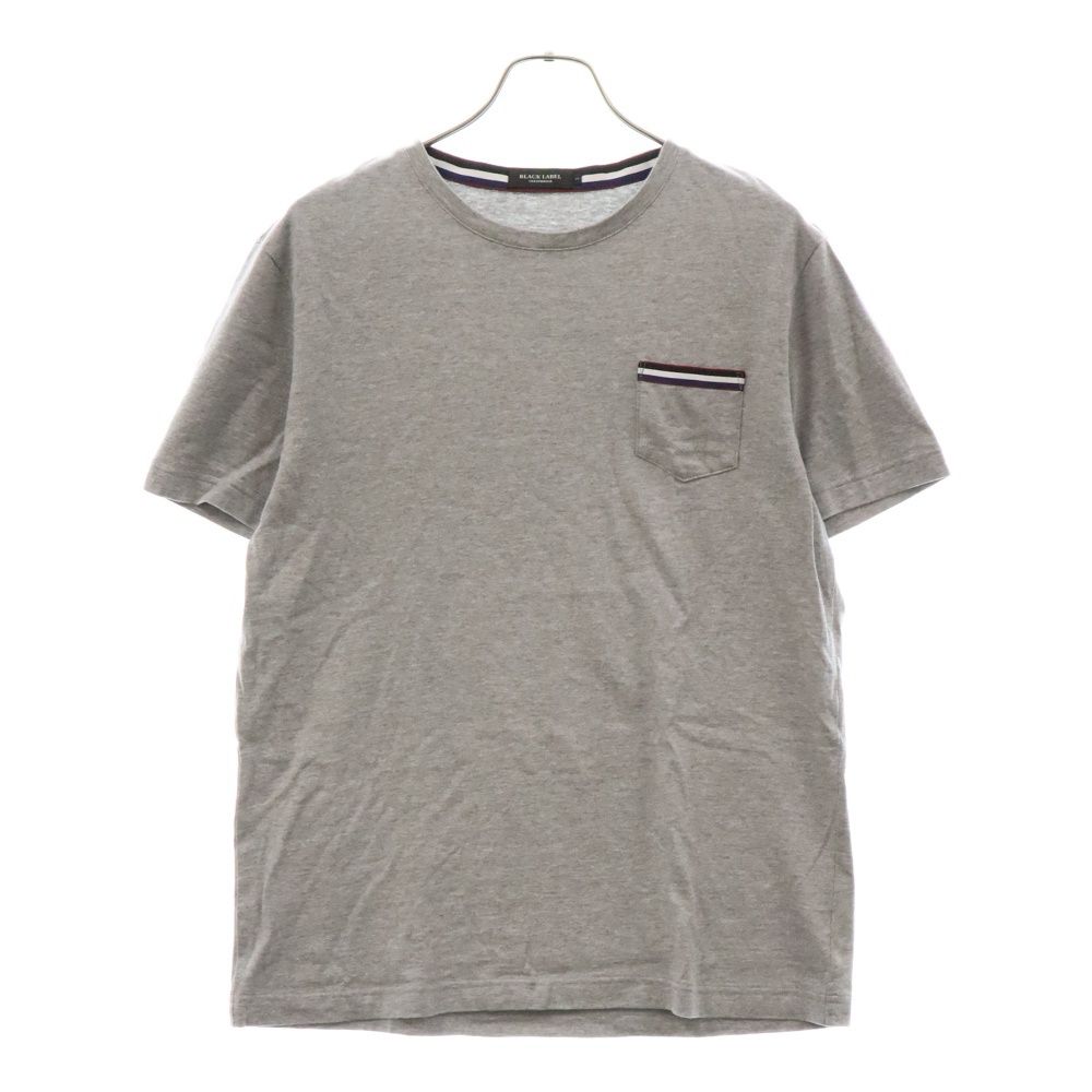 BLACK LABEL CRESTBRIDGE (ブラックレーベルクレストブリッジ) フロントポケット 半袖Tシャツ カットソー グレー 51P35-334-04