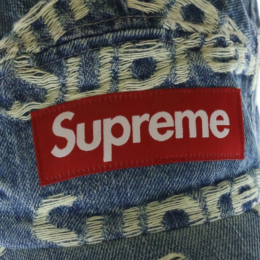 シュプリーム　デニムキャップ　バックロゴ SUPREME☆デニムボックスロゴキャップ☆Denim Camp Cap (Supreme