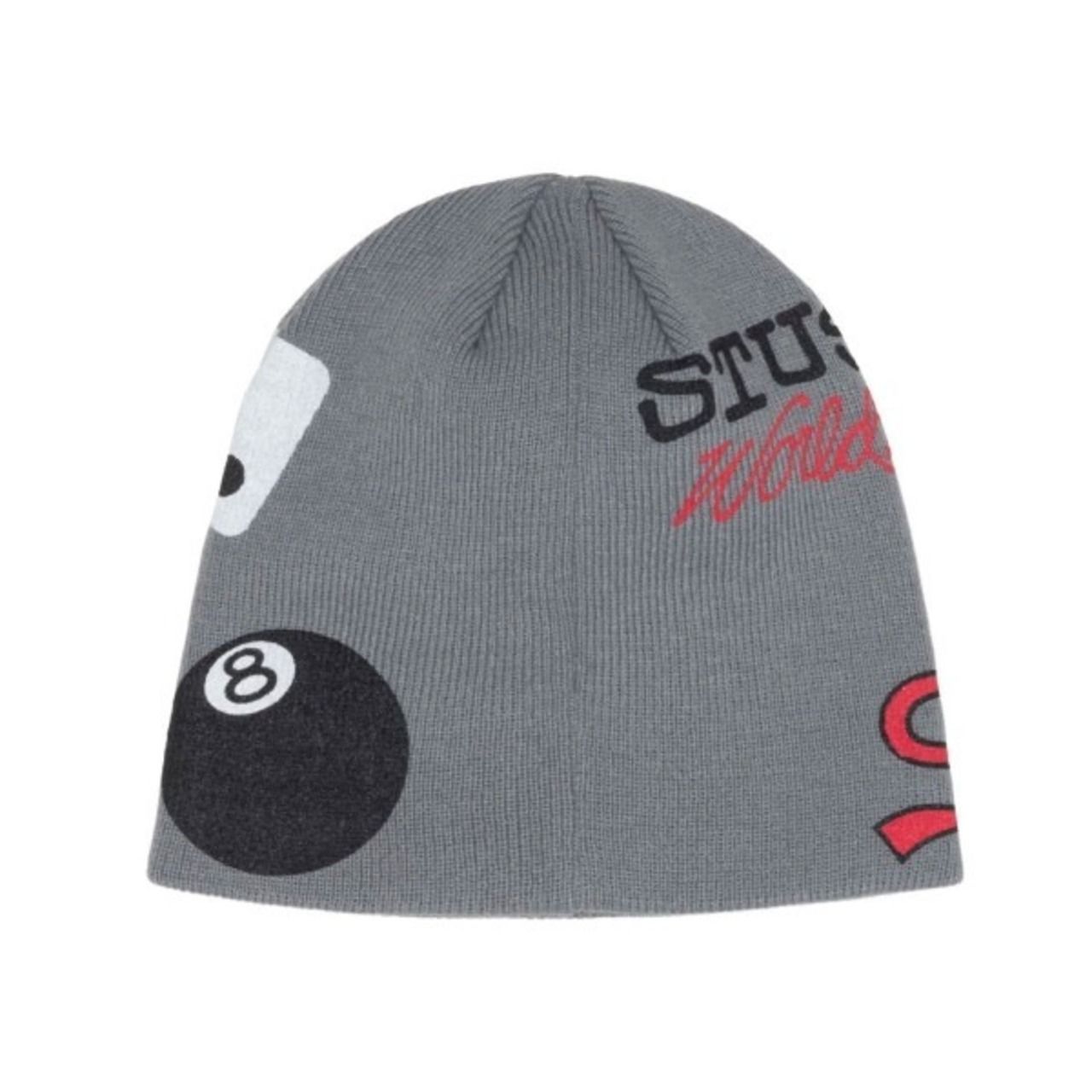 【希少】old stussy 歴代ロゴ　ビーニー　刺繍　グレー STUSSY - 【超希少美品】90's OLD STUSSYシャネルロゴタグ