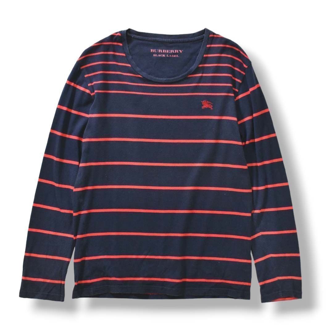 新品格安Burberrys Tシャツ ネイビー 刺繍ロゴ Tシャツ/カットソー(半袖/袖なし)