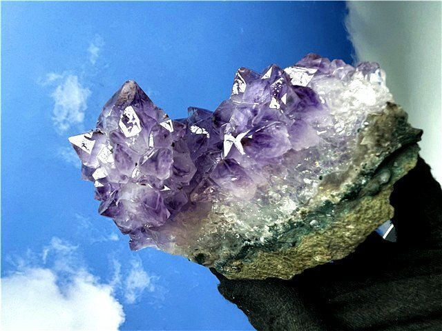 AAA級◆天然タイチンアメジスト原石クラスターB86G3/307G09D AAA級◇天然タイチンアメジスト原石クラスターB86G3/307G09D