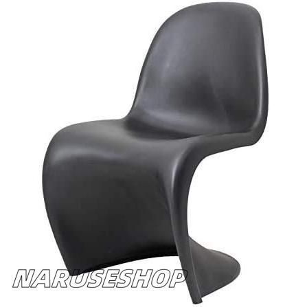 ２脚セット パントンチェア ブラック 艶なし デザイナー パントン ダイニングチェア デザイナー家具 リプロダクト ジ