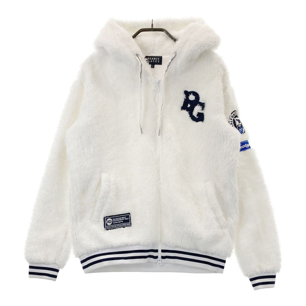 PEARLYGATESパーリーゲイツ　ボア　ジャケット　ゴルフ　ウェア PEARLY GATES パーリーゲイツ ボア ジップジャケット 星 総柄 ネイビー